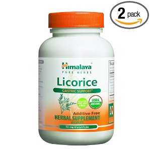 Himalaya Pure Herbs Licorice Gastric Support Herbal Supplement, 60 