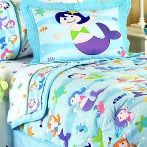  Olive Kids Mermaids Twin Size Kids Comforter & Sheet Set 