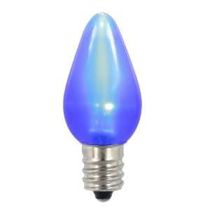   of 25 Blue LED C7 Satin Christmas Replacement Bulbs