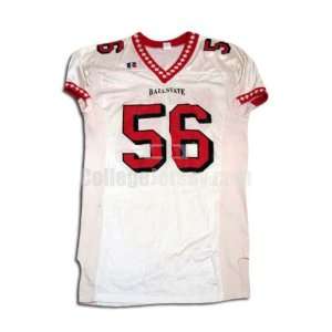   No. 56 Game Used Ball State Russell Football Jersey