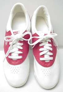 ViNTaGe 1988 88 NIKE SPIRIT Cheerlead Saddle Shoes White & Red 