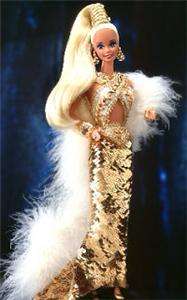 1990 Bob Mackie Gold Barbie   PERSONALLY Signed   Rare  