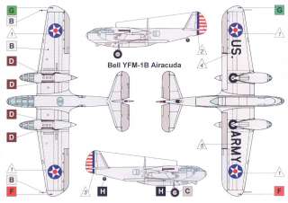 72 Valom BELL YFM 1B AIRACUDA Prototype Fighter  