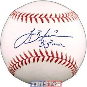  Lance Berkman Autographed Baseball with Big Puma 