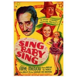  Sing Baby Sing Movie Poster (27 x 40 Inches   69cm x 102cm 
