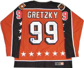 Wayne Gretzky Signed WGA Pro All Star Game Jersey Full Letter PSA/DNA 
