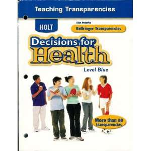 Decisions for Health Blue Berlinger Teaching Transparencies 0030788242