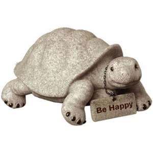  Fountasia 90503 Troy Turtle Figurine with Be Happy Sign, 2 