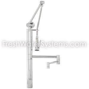   Contemporary w/ 12 Articulated Spout   Euro White Powder Coat 3710 12