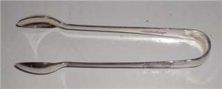 Yeoman Plate EPNS Silverplate Tongs Made in England 4 1/4 Length 