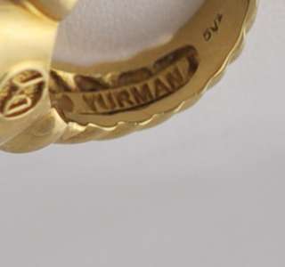 David Yurman Noblesse Diamonds 18k Yellow Gold Ring 5  