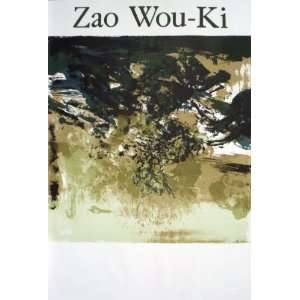  Untitled Lithograph by Zao Wou Ki. size 19.75 inches 