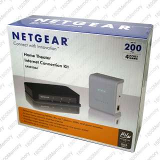 Netgear XAVB1004 200Mbps AV Home Theater Powerline Kit  