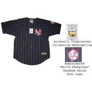   Yankees Cooperstown Collection World Champion Jersey   size Large