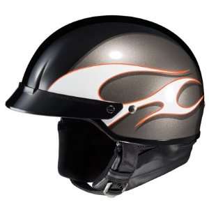   2N Heat Open Face Motorcycle Helmet MC 7 Orange Extra Small XS 414 971