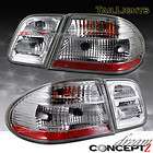 96 02 MERCEDES W210 E CLASS E320 E420 CLEAR TAILLIGHTS