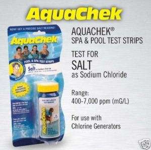 Aqua Chek White Salt water test strips pool 10 count  