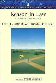 Reason in Law Update, (0321439422), Lief Carter, Textbooks   Barnes 