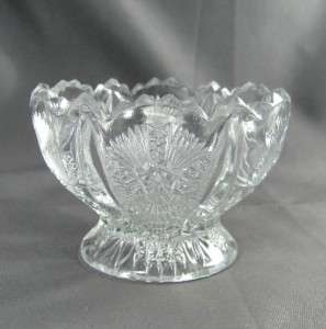EAPG Reproduction   L. G. Wright Paneled Thistle Rose Bowl  