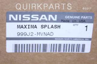 2009 2010 2011 nissan maxima splash guards front rear set of 4 