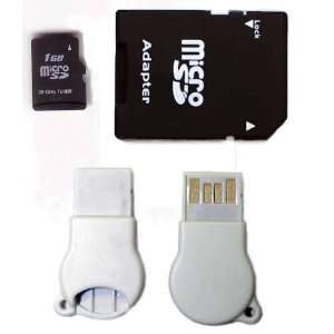   1GB MicroSD with SD Adapter and N111 USB adapter Electronics