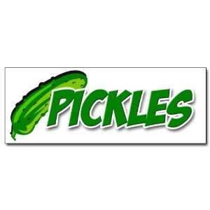   PICKLES DECAL sticker sour fried dill kosher pickle 