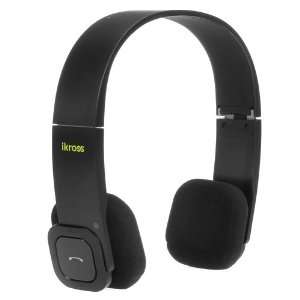 iKross Foldable Wireless Bluetooth Stereo Handsfree Microphone Headset 