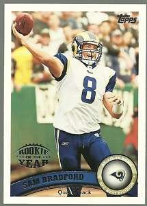 54 SAM BRADFORD 2011 Topps Rookie of the Year RAMS  