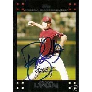  Detroit Tigers Brandon Lyon Signed 2007 Topps Card 