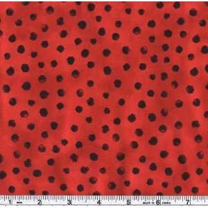  45 Wide Woodsy Wonders Polka Dot Red Fabric By The Yard 