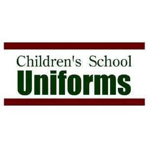    3x6 Vinyl Banner   Childrens School Uniforms 