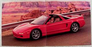 Large color catalog for the 1996 Acura NSX. Big glossy photos plus 