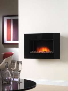 2012 GLASS CURVED ELECTRIC WALL MOUNTED FIRE FLAME EFFECT FIREPLACE 