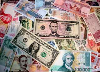 52 Uncirculated D World And US $1, $5 Star Notes Currency Free 