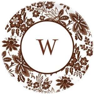  Boatman Geller   Personalized Plates (Classic Floral Brown 