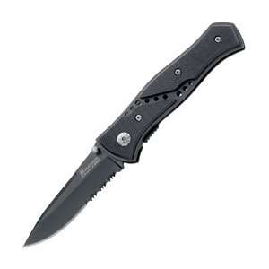  Black Falcon, G 10 Handle, Black Blade, ComboEdge Sports 