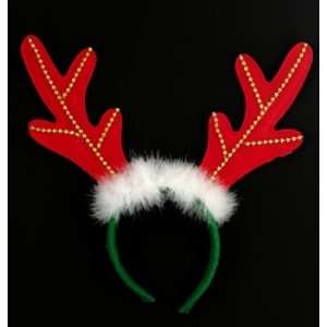   By Post Red Christmas Reindeer Head Bopper Antlers Toys & Games