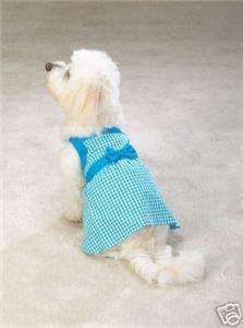 Dog XL GINGHAM Dress Clothing EXTRA LARGE Clothes Blue  