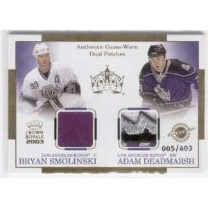  2002 03 Crown Royale Dual Patches 12 Adam Deadmarsh 