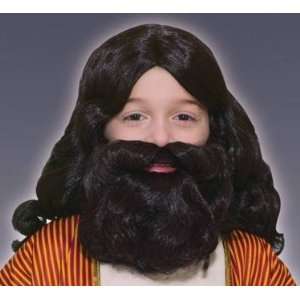  New Wise Man Biblicalses Costume Kids Wig with Beard Boys 