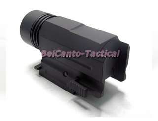 Tactical 210 Lumen LED Flashlight w/ Weaver Mount for Compact 