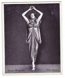 Four 1933 Expressionist Dance Cards of MARY WIGMAN  