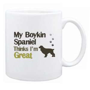  New  My Boykin Spaniel , Thinks I Am Great  Mug Dog 