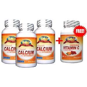 Liquid Calcium with Vitamin D 3 Pack Combo Health 