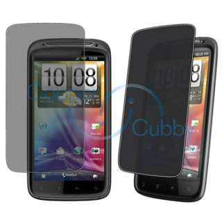   TPU Silicone Gel Case+Privacy Screen Protector for HTC Sensation 4G XE