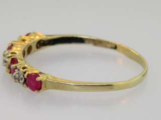 Ruby and Diamond Yellow Gold Ring  
