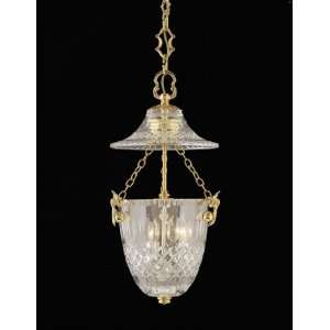 Nulco 1895 02 Polished Brass Dutchess Crystal Three Light Up Lighting 