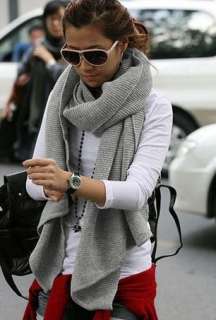  Mix & Match Knit Wear Japan Gray Short Scarf M701  