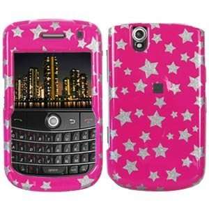  New Amzer Stars Pink Snap Crystal Hard Case For Blackberry Tour 