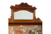   Antique Art Nouveau Pollard Oak Marble Table Washstand x  